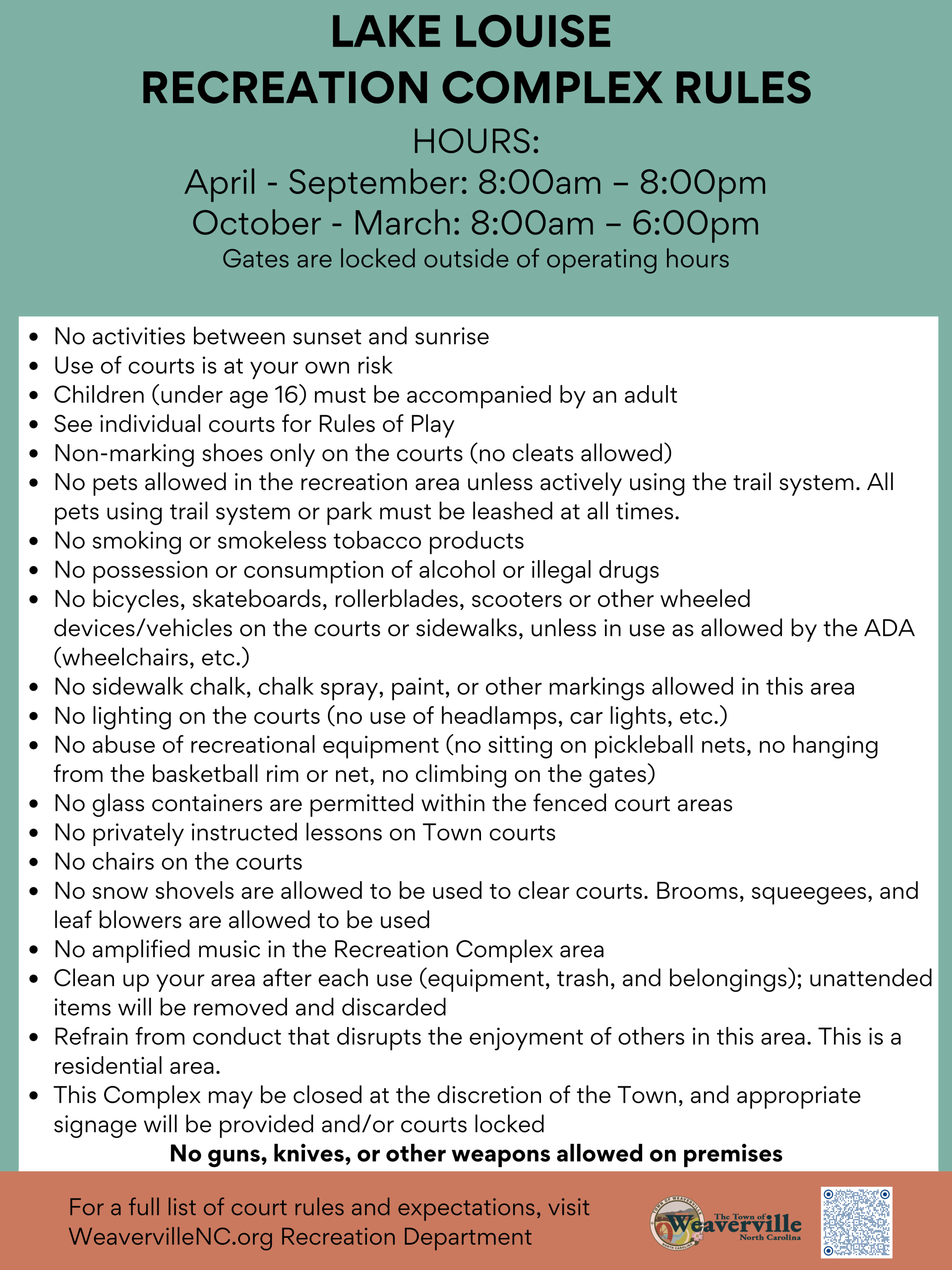 Big Rec Sign - 36x48 (36 x 48 in) For Residents